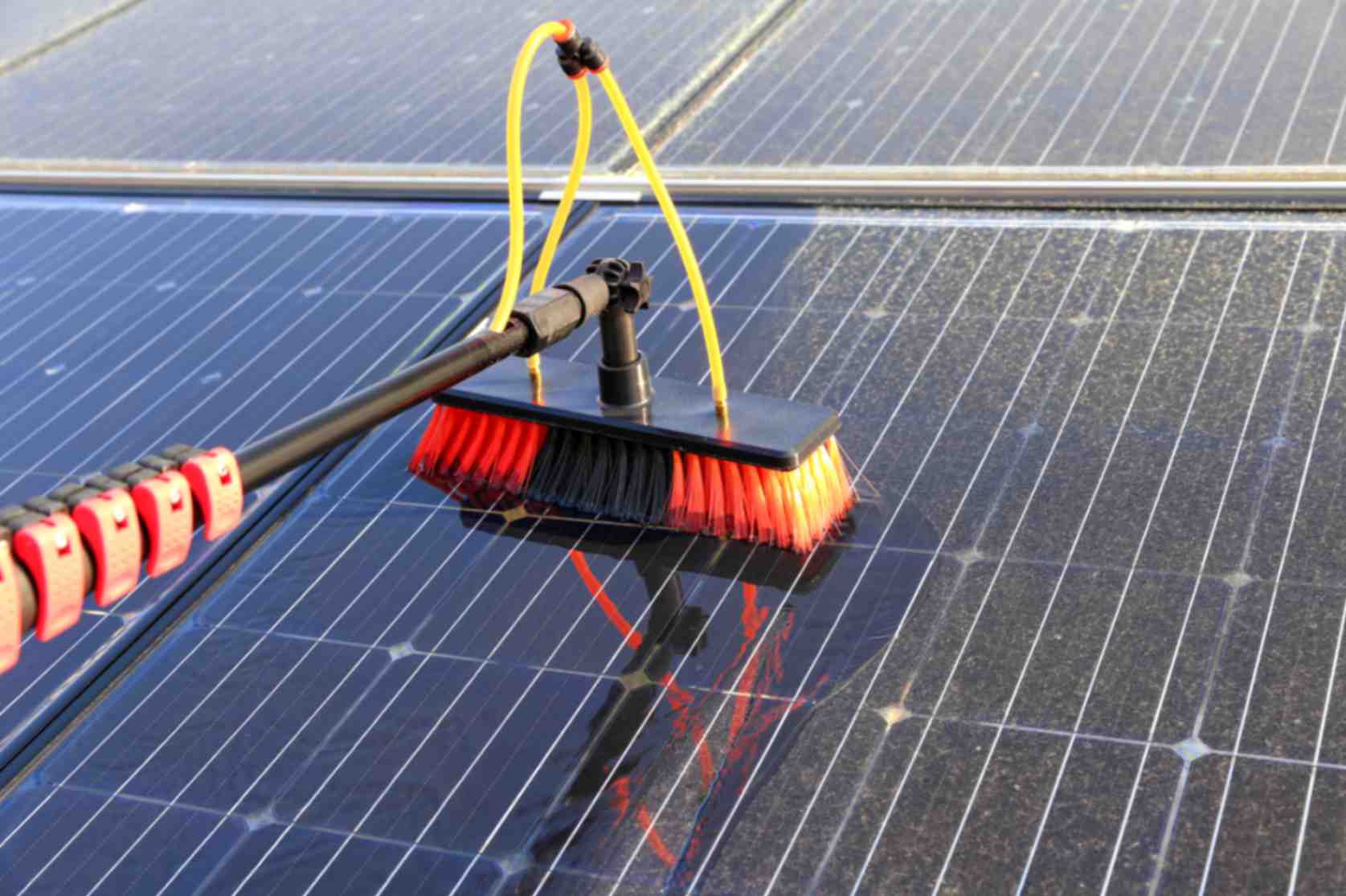When is the best time to clean solar panels ?