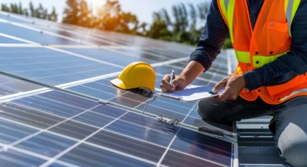 Regular Solar service by engineer