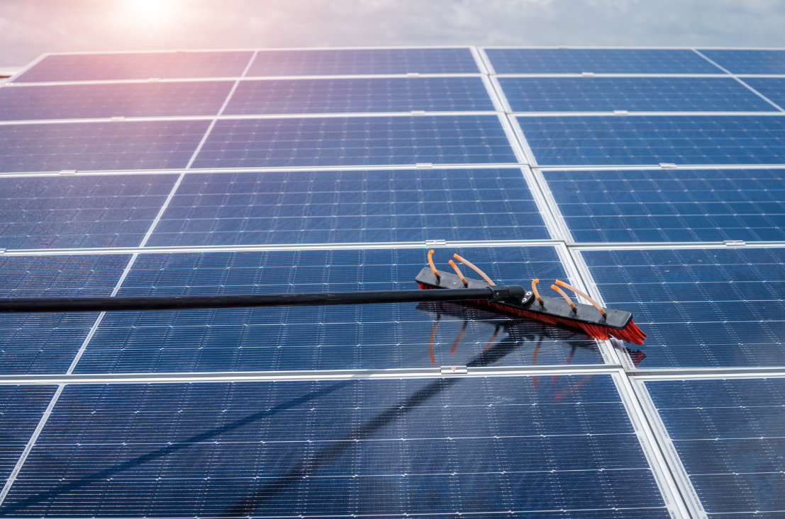How frequently should you arrange for solar panel cleaning to ensure optimal efficiency?
